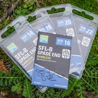 Preston Innovations SFL-B Barbless Spade End Hooks